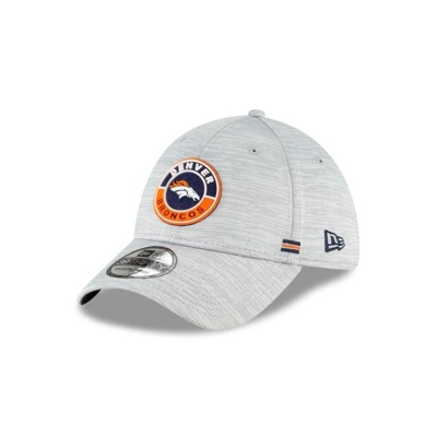Denver Broncos Gorra | New Era Official NFL Fall Sideline 39thirty Stretch Fit Cap Mexico - Grises